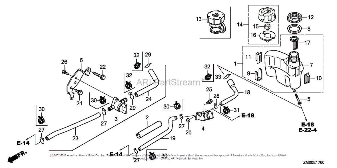 Honda engine fuel diagrams #6