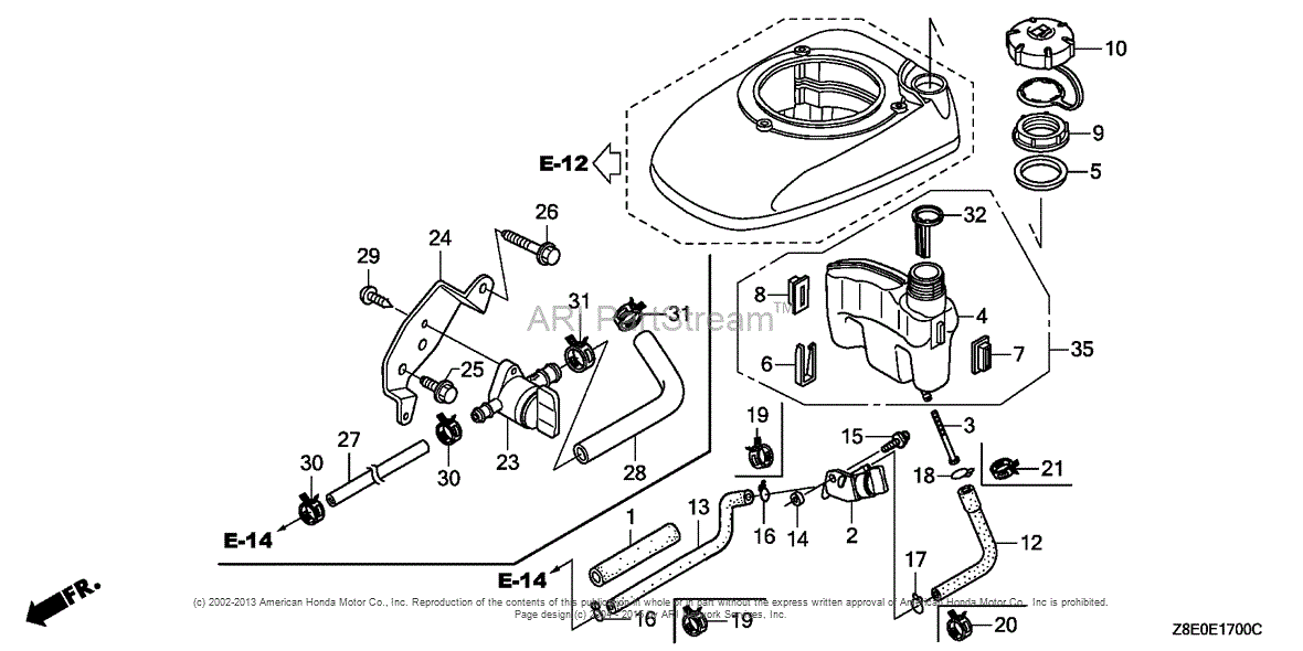 Honda engine fuel diagrams #2