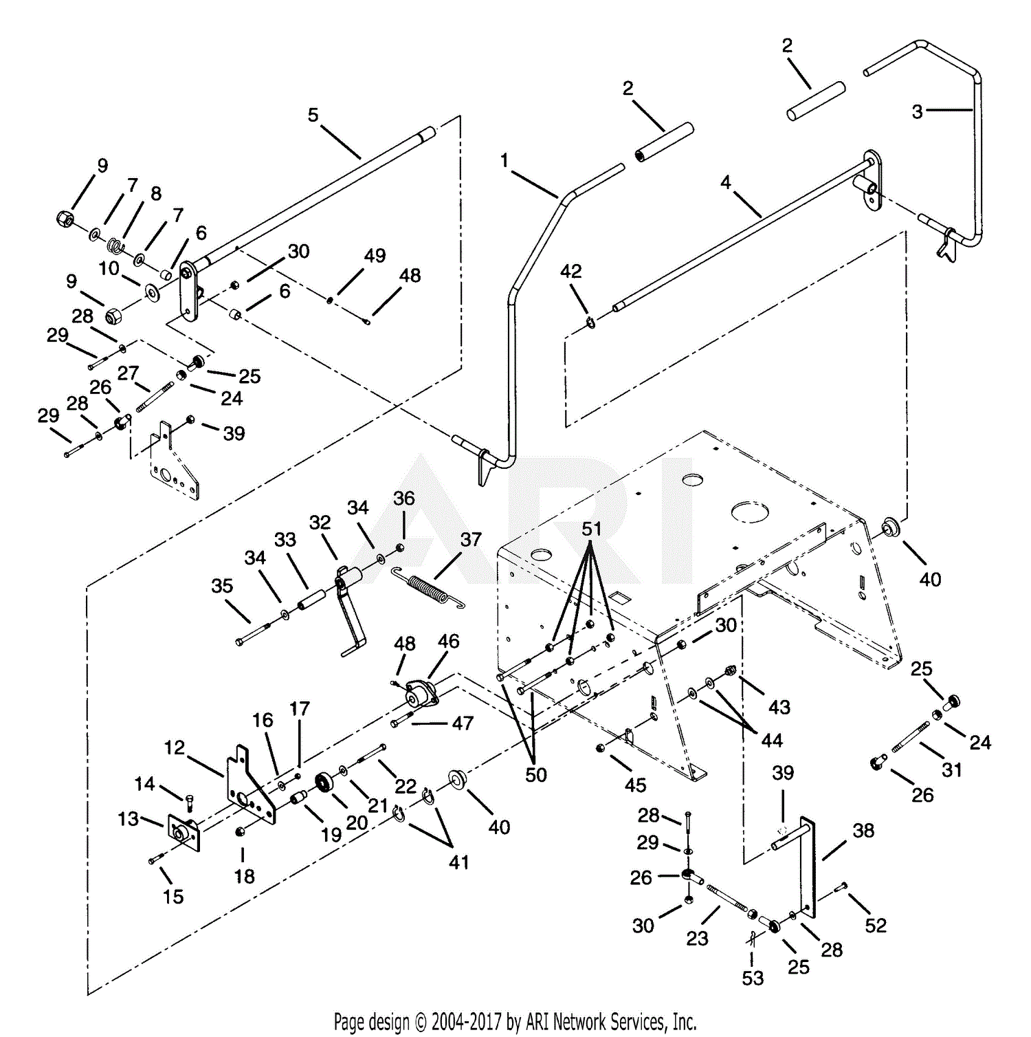 Ariens 915002 (000201 - ) EZR 1648, 16hp B&S, 48