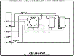 Homelite HU3650B 3,650 Watt Generator Parts Diagram for ... husky 800 wiring diagram 