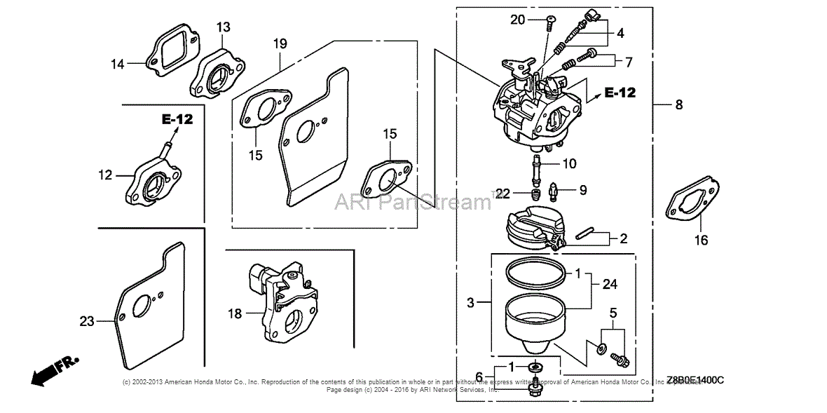 Honda small engine gjaea