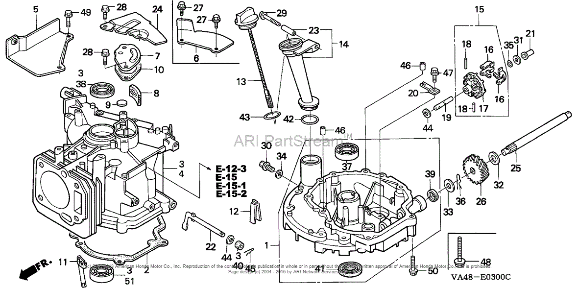 Honda lawn mower engine assembly diagram #1