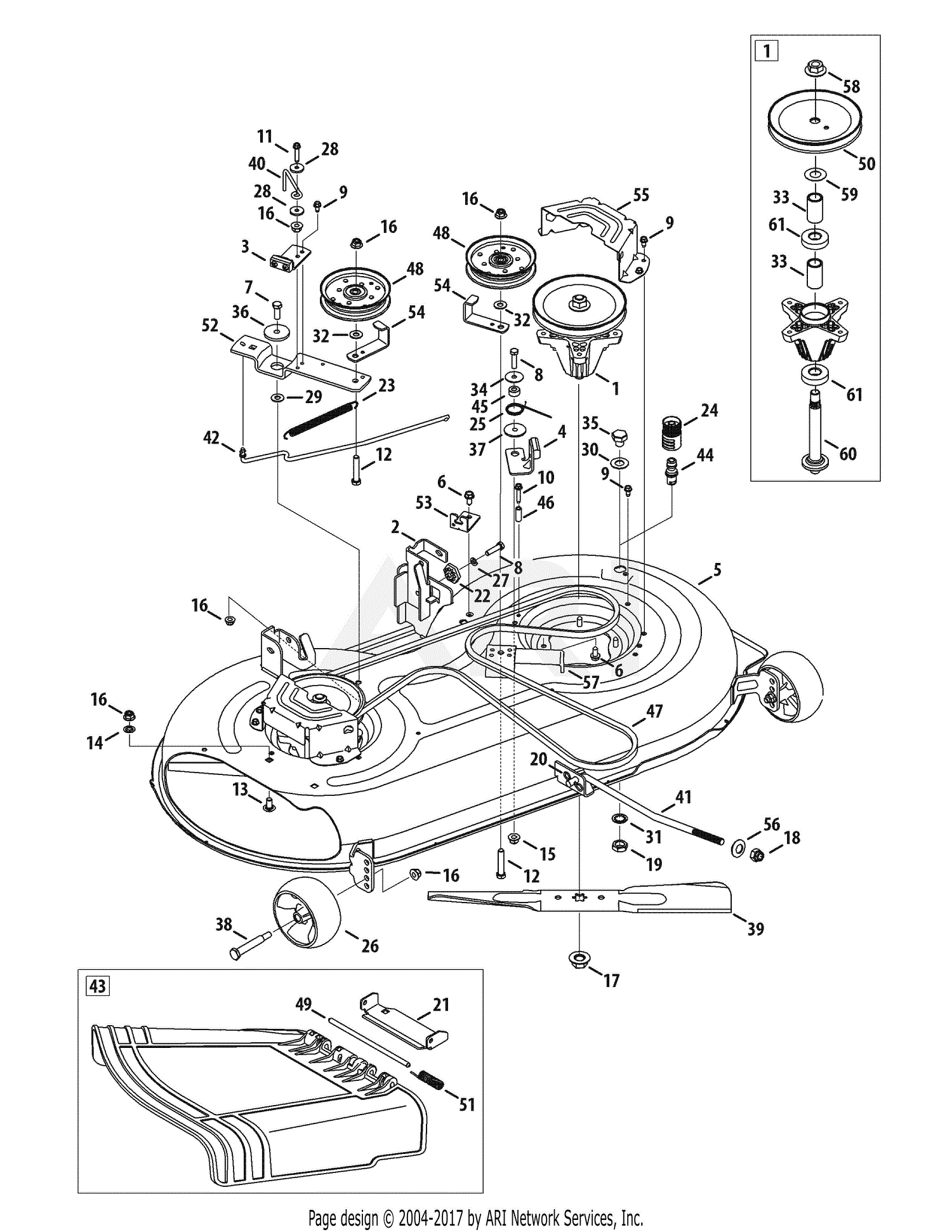 Troy Bilt 13AX78KS066 Bronco (2010) Parts Diagram for ... troy bilt mower schematics 
